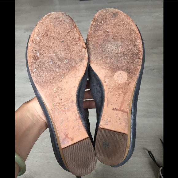 Matt Bernson blue navy leather zipper sandals - Picture 5 of 7